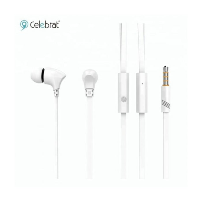 Celebrat G3 Wired Earphones – White