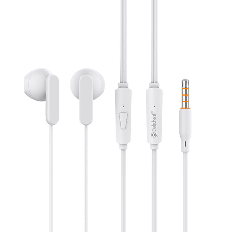 Celebrat G23 Stereo Music Earphone - White