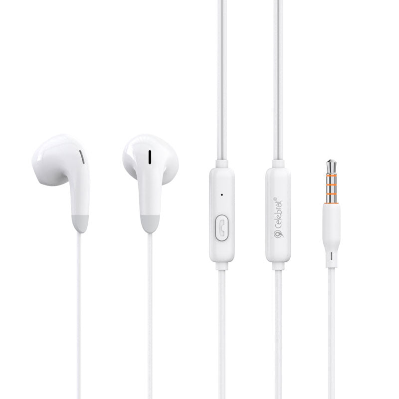 Celebrat G27 Stereo Music Earphone - White