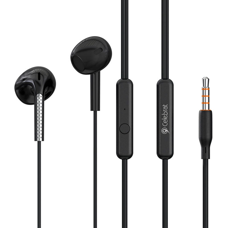 Celebrat G28 Wired Earphone 3.5mm - Black
