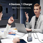 Ugreen Charger Fast Tech 100W 4-Port PD GAN 3XUSB-C CD226 - Black