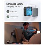 Ugreen Charger Fast Tech 100W 4-Port PD GAN 3XUSB-C CD226 - Black