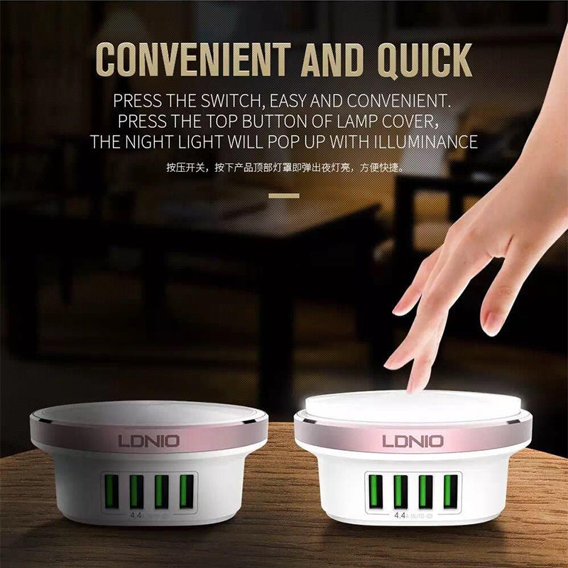 Ldnio Charger Hab A4406 With Led Display 4 USB Desktop 