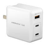 Momax Charger Home Adapter 65W 3 PORT PD (UM21) One Plus