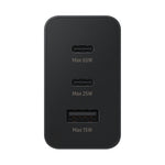 
Samsung Charger Home Adaptor 65W Power Trio USB-C X2, USB-A - Black
