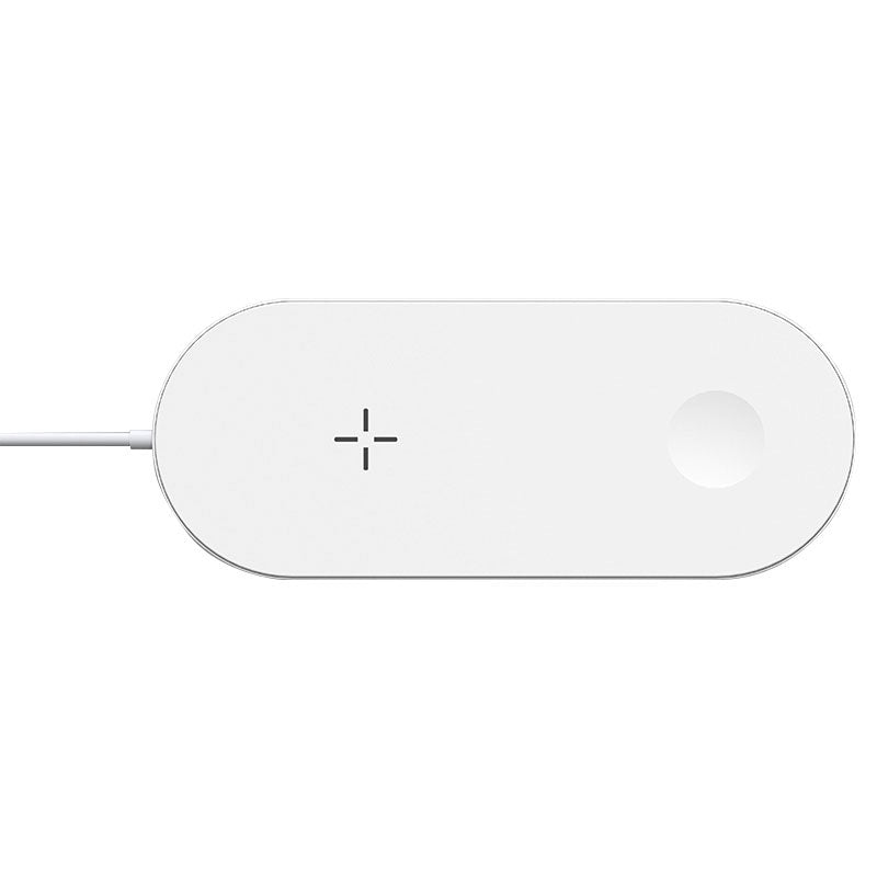 Devia Wireless Charger 2 In 1 For Smart Phone & Apple Watch（12W）- White