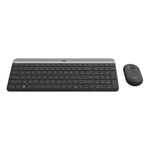 Logitech Combo Keyboard & Mouse Wireless Arabic MK470 - Black