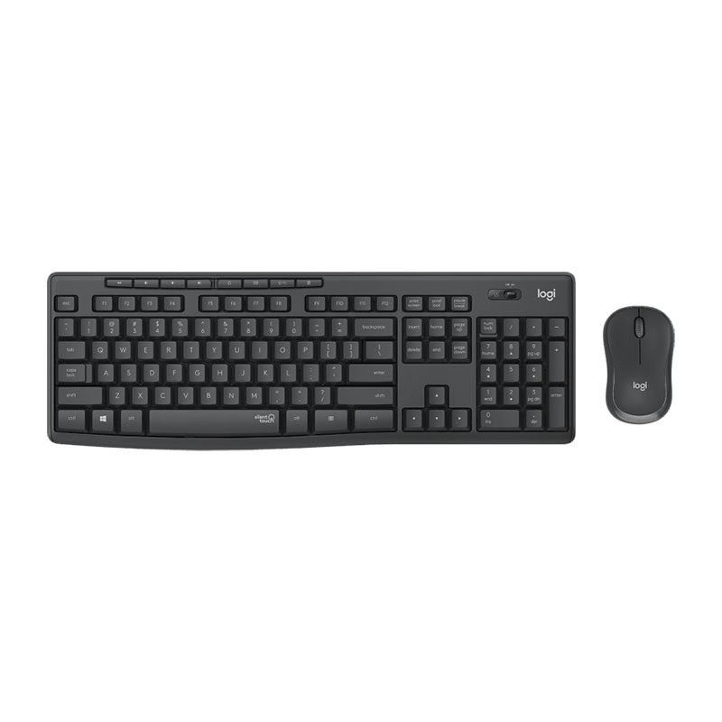 Logitech Combo Keyboard & Mouse Wireless Compo MK295 - Black