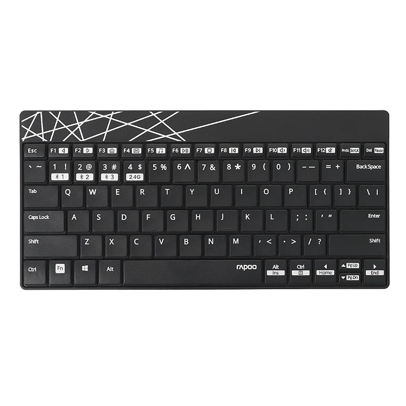 Rapoo Combo Mouse & Keyboard Wireless 8000M - Black