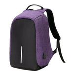 Cougar Laptop Back Bag Anti Theft - Purple 