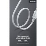 Rsilou Lightning Cable 3A 100CM R2007-001 – White