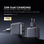أورايمو شاحن 33 واط GaN مع كابل تيب سي OCW-7331E+C54