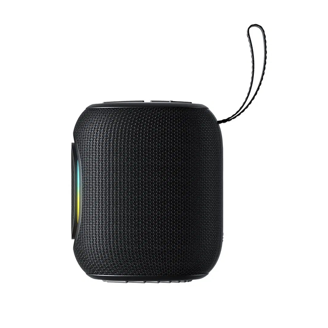 مكبر صوت بلوتوث SIA SP702 بقوة 6 واط مقاوم للماء مع أضواء RGB - اسود
