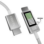 MOMO Type-C to Type-C Fast Charging Cable 60W 1.2M – White