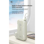 Rsilou Power Bank 10000mAh 22.5W Built-in Cables AC Plug R1026-001 – White