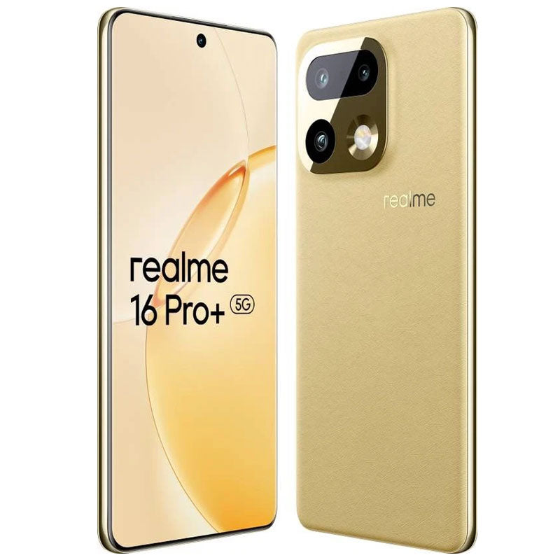 realme 16 Pro+ 5G , 256GB , 12GB RAM - Gold with ( free gift realme watch 5 )
