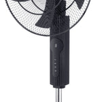 Ata , Air Rechargeable Stand Fan , 18 inches , INV96 - Black
