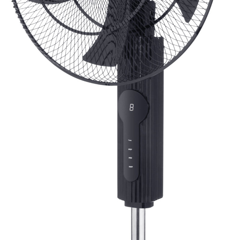 Ata , Air Rechargeable Stand Fan , 18 inches , INV96 - Black
