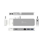 j5create-MagSafe Kit_Type-C To (HDMI-4K+USB 3.0*2+Type-C*2+Audio)-JCD395