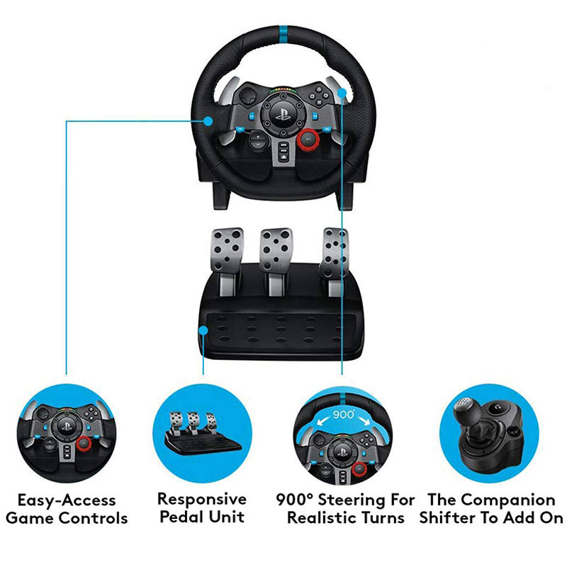 Logitech Driving Force G29 Racing Wheel For Ps3, Ps4 and Pc - Black