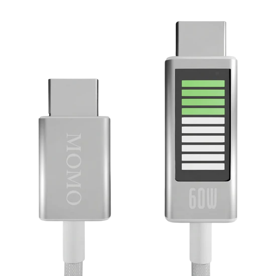 MOMO Type-C to Type-C Fast Charging Cable 60W 1.2M – White