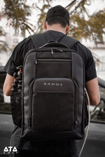 ATA Bange 018  Laptop Backpack 15.6 inch Large Capacity USB Charging Port Waterproof - Black 