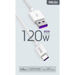 Rsilou Type-C Cable 120W 100CM R2009-001 – White
