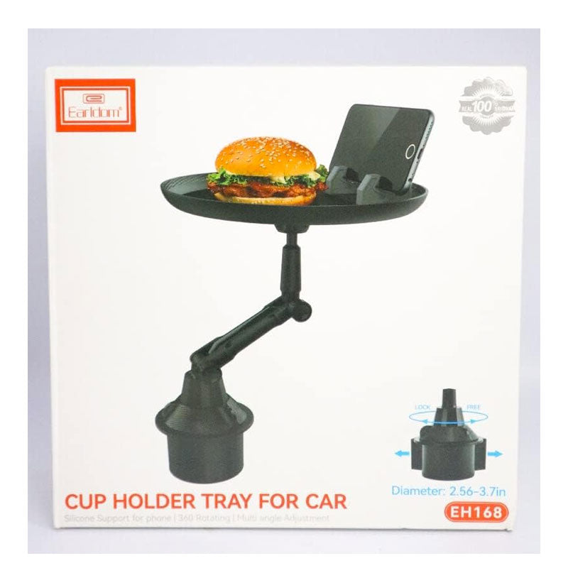Earldom EH168 Mount Tray and Phone Holder Cup - Black