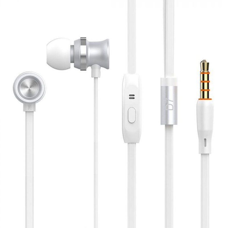 Celebrat Earphone Wired D7 - Silver