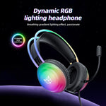 Onikuma X29 RGB Wired Gaming Headset with Noise Cancelling Microphone - Black