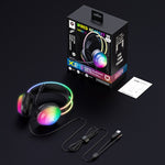 Onikuma X29 RGB Wired Gaming Headset with Noise Cancelling Microphone - Black