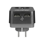 Apc Electric Power Strip 1 Socket 2 USB - Black
