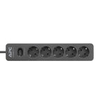 Apc Electric Power Strip 5 Socket - Black