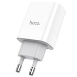 HOCO C80A Home Charger Adapter 20W PD with USB-A & USB-C - White