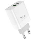 HOCO C80A Home Charger Adapter 20W PD with USB-A & USB-C - White