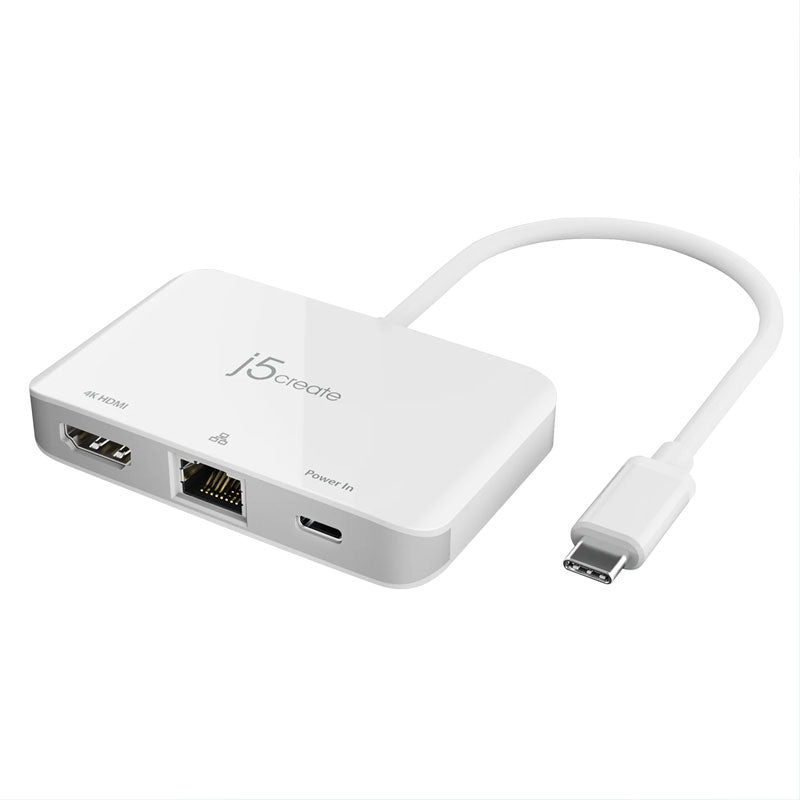 j5create -  محول USB-C® إلى HDMI™ بدقة 4K وإيثرنت- JCA351