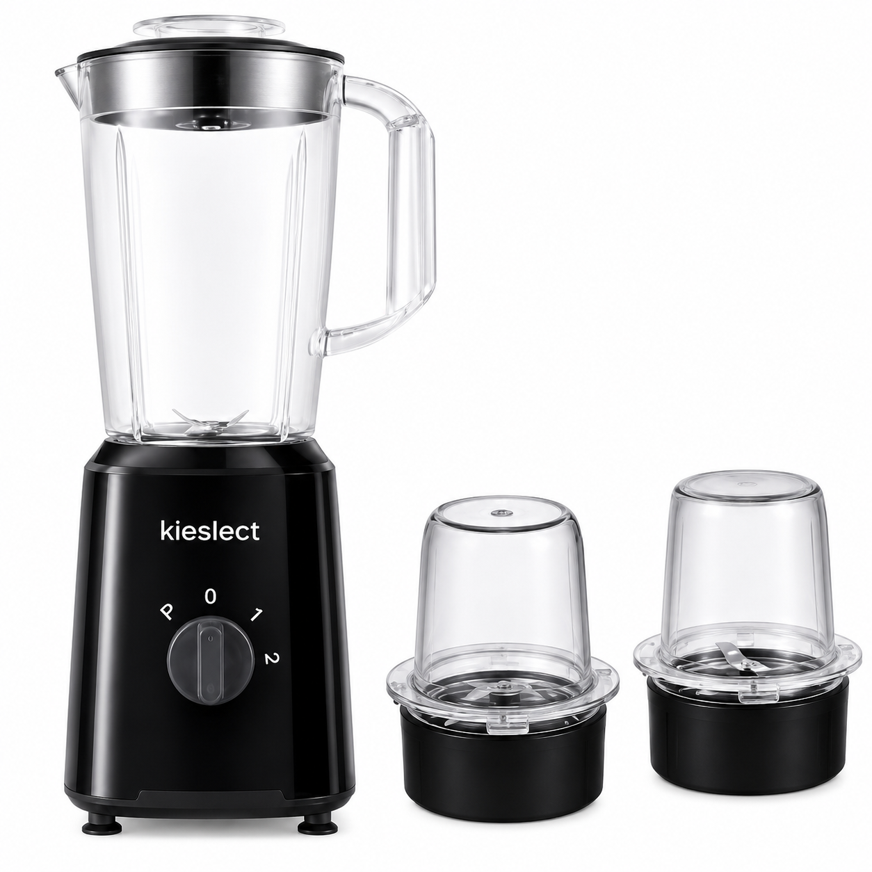 Kieslect 4-in-1 Juicer Blender, Grinder & Grater 600ml 500W, BLIC1300B-KS - Black