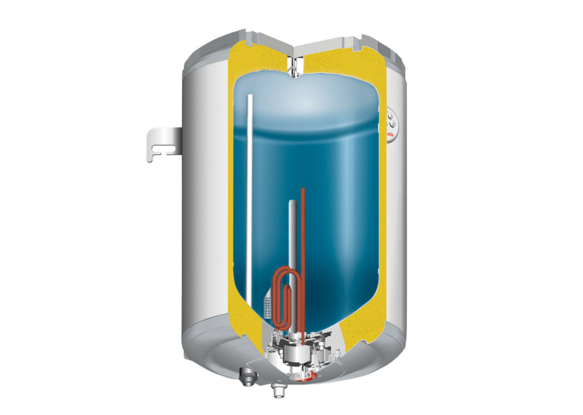 Atlantic Concept Electric Water Heater, 1200W, Vertical Wall-Mounted - White