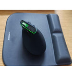JeDEL W925P RGB Vertical Dual Mode Bluetooth / 2.4G Wireless Mouse - Rechargeable Battery with ON/Off Button - Adjustable 4800 DPI - RGB Lighting – For Mac & Win | Black