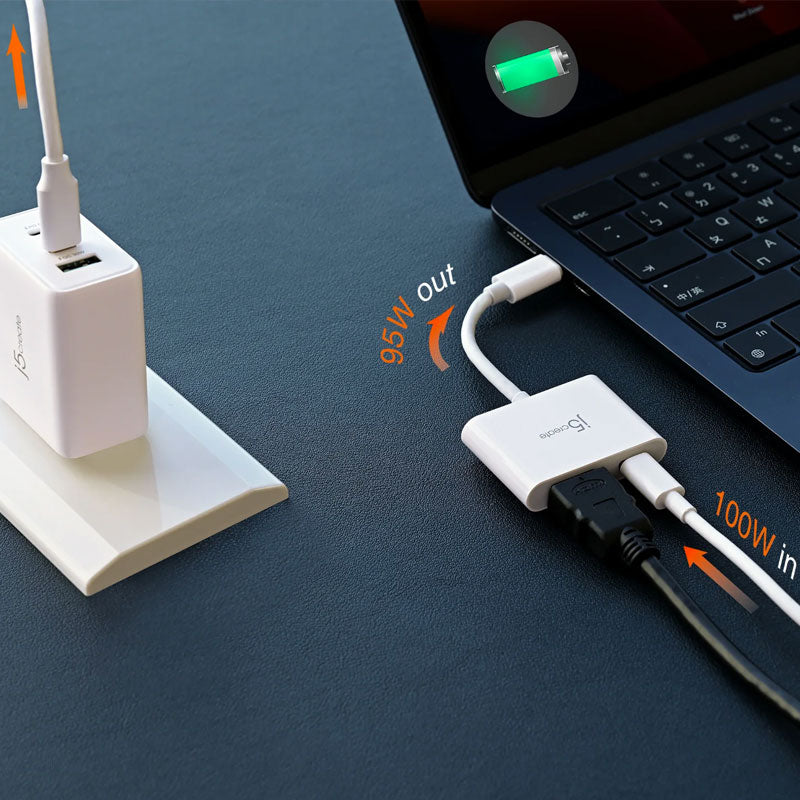 j5create _ محول USB-C® إلى HDMI بدقة 4K™ مع خاصية توصيل الطاقة_JCA152