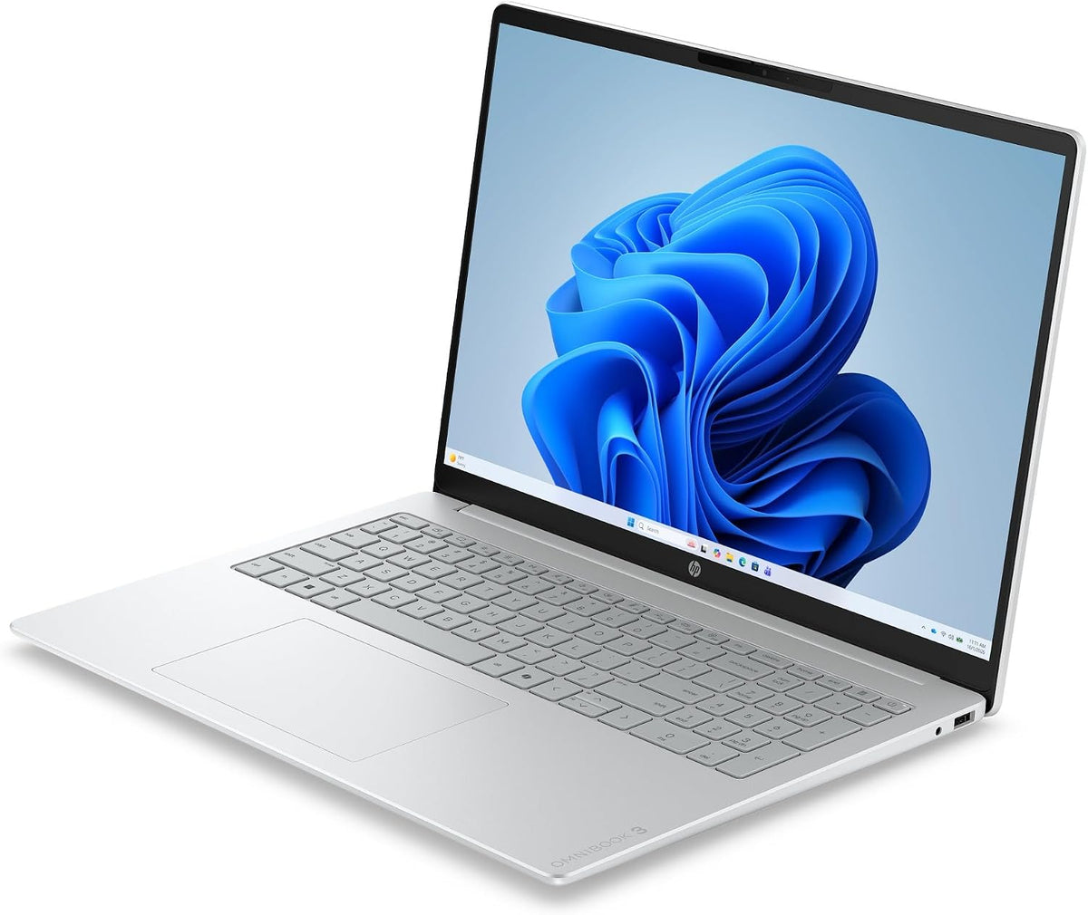 HP OmniBook 3 AI 16-bw0001ne Laptop – AMD Ryzen AI 7 250, 16GB, 512GB SSD, AMD Radeon 780M, 16" 2K – Windows 11 – Glacier Silver