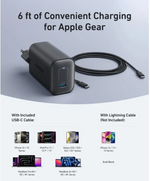Anker Nano Charger (100W) with 1.8m USB-C Cable- Black

