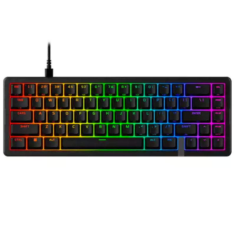 هايبر اكس كيبورد ألعاب ميكانيكي  Origins 2 بنسبة 65%، سلكي، بمفاتيح Linear Red وإضاءة RGB – أسود