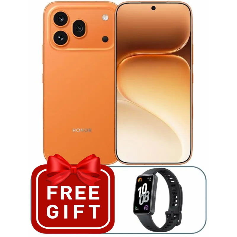 Honor 600 pro , Dual SIM , 5G , 512 GB , 12GB , Orange (Band 10+ COVER)

