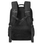 CoolBell 8303 15.6 inch 22L Expandable Waterproof Portable Backpack Laptop, USB Charging Port - Black