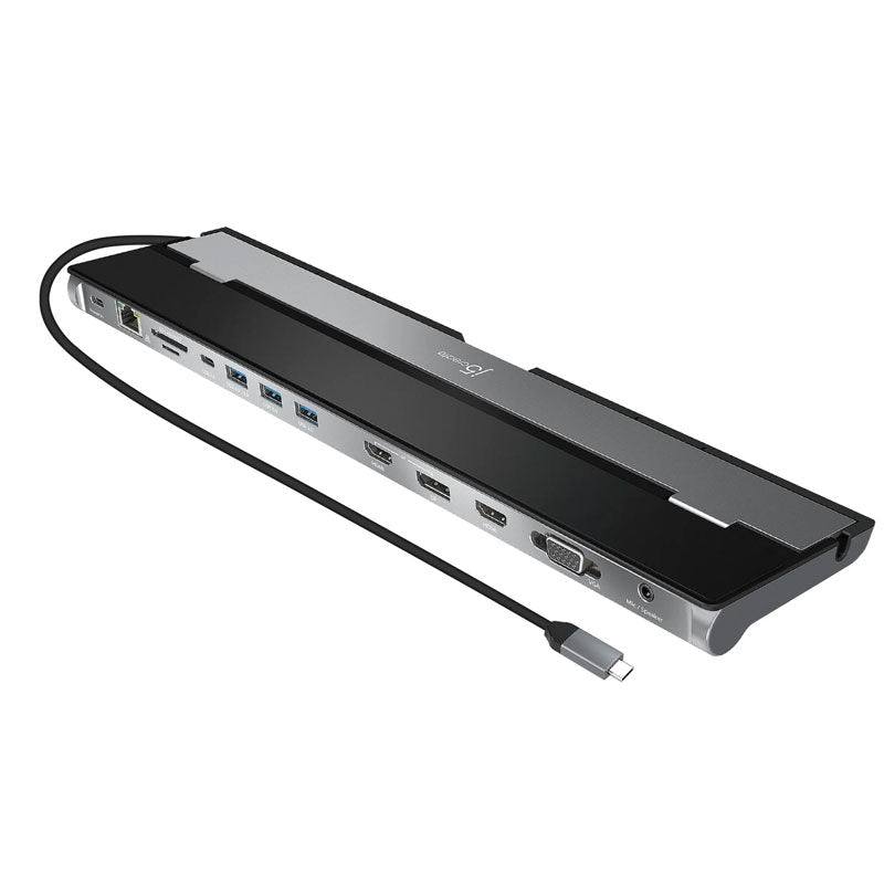 j5create-محطة إرساء USB-C™ تدعم ثلاث شاشات-JDC52