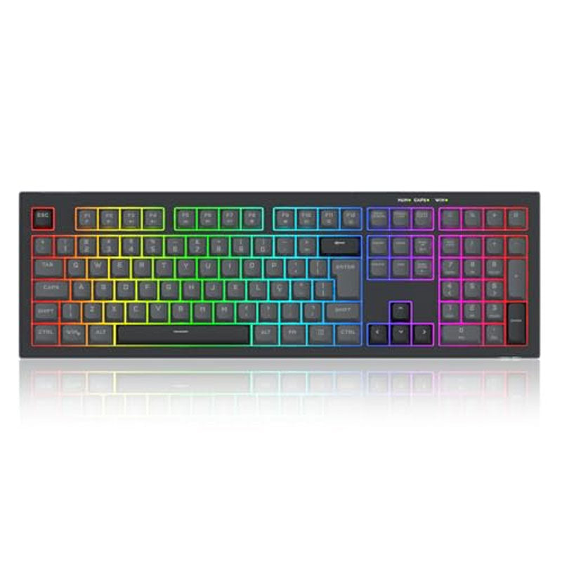 Redragon , K518 , CRUX RGB Membrane Gaming Keyboard , 108 Keys ,  Anti-Ghosting , USB Wired - Black