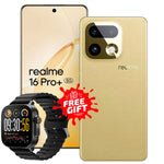 realme 16 Pro+ 5G , 256GB , 12GB RAM - Gold with ( free gift realme watch 5 )
