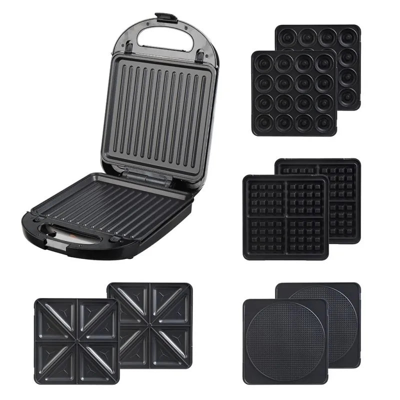 Fresh 5-in-1 Sandwich Maker 1500W , FSM-1500Z-STB -  Stainless Steel