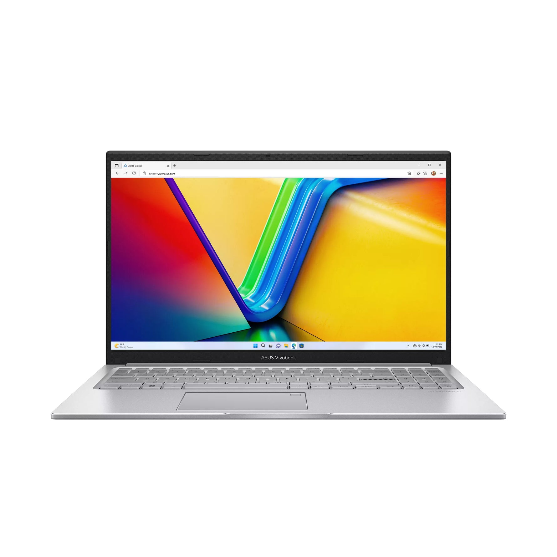 لابتوب ASUS Vivobook 15، Core 7 150U، رام 8GB، SSD 512GB، Intel Graphics، شاشة 15.6" FHD، Windows 11، X1504VA-BQ857W، فضي Cool Silver